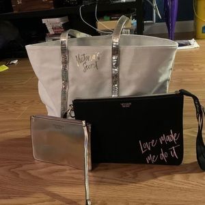 Three Victoria’s Secret bags
